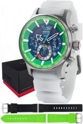 Zegarek męski Vostok Europe VR42-595A733SWL biały. Białe zegarki męskie Vostok Europe, bez wzorów. Za 3,146.83 zł.