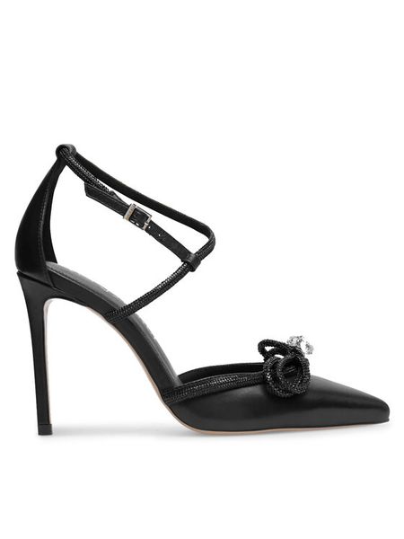 Eva Minge Szpilki ANCONA-V325-25531 Czarny. Czarne szpilki damskie Eva Minge, bez wzorów, ze skóry, bez obcasa, na szpilce, bez zapięcia. Za 199.99 zł.