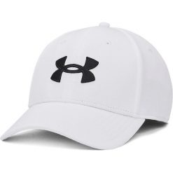 Czapka Under Armour Blitzing Cap, Dla obu płci. Białe czapki damskie Under Armour, bez wzorów, z materiału. Za 126.35 zł.