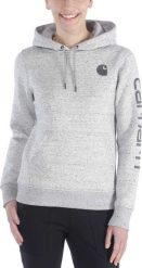 Carhartt Bluza Carhartt Clarksburg Sleeve Logo Asphalt. Bluzy damskie Carhartt, bez wzorów, bez ramiączek, bez kaptura. Za 265.11 zł.