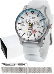 Zegarek męski Vostok Europe NH34-595A773 biały. Białe zegarki męskie Vostok Europe, bez wzorów. Za 3,615.83 zł.