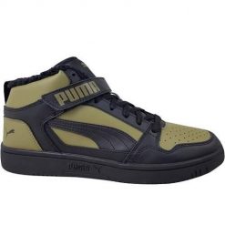 Buty do chodzenia męskie Puma Rebound Mid. Zielone buty sportowe męskie Puma, bez wzorów, z gumy, bez zapięcia, trekkingowe. Za 239.00 zł.