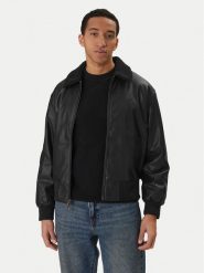 Calvin Klein Jeans Kurtka z imitacji skóry LV04RE403G Czarny Regular Fit. Czarne kurtki męskie Calvin Klein Jeans, m, bez wzorów, z jeansu, bez kaptura. Za 949.99 zł.