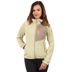 Damska kurtka softshell Kilpi BELTRA-W. Brązowe kurtki sportowe damskie Kilpi, m, bez wzorów, z softshellu, bez ramiączek, bez kaptura, trekkingowe. Za 473.69 zł.