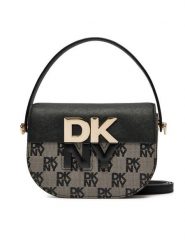 DKNY Torebka Echo Sm Flap Cbody R42EYE28 Czarny. Czarne listonoszki damskie DKNY, bez wzorów, ze skóry, bez dodatków. Za 789.99 zł.