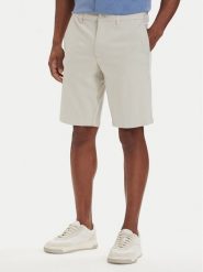 BOSS Szorty materiałowe S_Commuter-J 50511436 Beżowy jasny Slim Fit. Brązowe szorty męskie Boss, bez wzorów, z materiału. Za 599.99 zł.