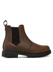 Guess Sztyblety Sidney Beatles FMFSBE LEA15 Brązowy. Brązowe botki męskie Guess, z aplikacjami, ze skóry, bez obcasa, bez zapięcia. Za 389.99 zł.