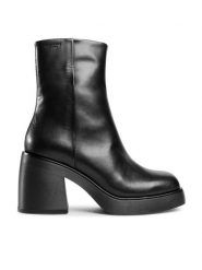 Vagabond Shoemakers Botki Brooke 5044-201-20 Czarny. Czarne botki damskie Vagabond Shoemakers, bez wzorów, ze skóry, bez obcasa, na słupku, bez zapięcia. Za 779.99 zł.