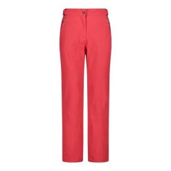 Spodnie damskie narciarskie CMP 3W18596N. Czerwone spodnie materiałowe damskie CMP, na zimę, bez wzorów, sportowe. Za 499.99 zł.