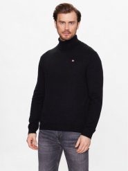 Napapijri Golf Damavand NP0A4GJT Czarny Regular Fit. Czarne swetry męskie Napapijri, m, bez wzorów, z wełny, bez kołnierzyka, bez ramiączek. Za 289.99 zł.