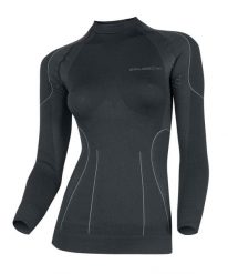 Bluza damska z długim rękawem Brubeck THERMO. Czarne bluzy damskie Brubeck, na zimę, l, bez wzorów, z dzianiny, bez ramiączek, bez kaptura. Za 119.99 zł.