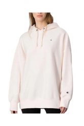 Bluza dresowa damska Champion Hooded Sweatshirt. Czerwone bluzy damskie Champion, l, bez wzorów, z bawełny, bez ramiączek, z kapturem. Za 224.49 zł.