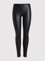 Pieces Legginsy New Shiny 17078199 Czarny Slim Fit. Czarne legginsy damskie Pieces, bez wzorów, z syntetyku. Za 79.99 zł.