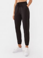 DKNY Spodnie dresowe YI2822670 Czarny Regular Fit. Czarne spodnie dresowe damskie DKNY, bez wzorów, z bawełny. Za 399.99 zł.