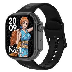 Abyx Fit Touch 5 One Piece – Smartwatch z limitowanej edycji Nami. Brązowe krokomierze ABYX. Za 349.90 zł.