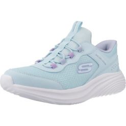 Buty SKECHERS BOUNDER PRO Niebieski. Niebieskie buty zimowe męskie Skechers, z syntetyku, bez zapięcia. Za 216.99 zł.