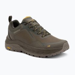 Buty trekkingowe męskie Karrimor Merlin Low. Brązowe buty zimowe męskie Karrimor, bez wzorów, bez obcasa, bez zapięcia. W wyprzedaży za 364.49 zł.