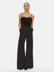 Rinascimento Kombinezon CFC0121146003 Czarny Slim Fit. Czarne sukienki damskie Rinascimento, xl, bez wzorów, z syntetyku, bez kołnierzyka, bez ramiączek. Za 409.99 zł.