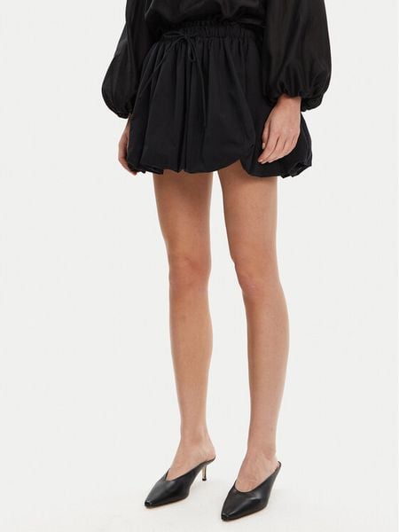 Eleh Spódnica mini ESS250203 Czarny Regular Fit. Czarne spódnice damskie Eleh, m, bez wzorów, z bawełny, mini. Za 219.99 zł.