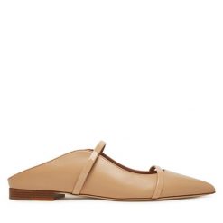 Klapki MALONE SOULIERS. Brązowe klapki damskie MALONE SOULIERS, bez wzorów, bez obcasa, bez zapięcia. Za 1,719.00 zł.