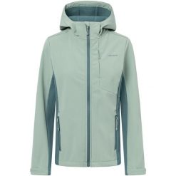 Kurtka damska VIKING Kerns Lady Softshell. Zielone kurtki sportowe damskie Viking, bez wzorów, z softshellu, bez ramiączek, bez kaptura, trekkingowe. Za 299.90 zł.