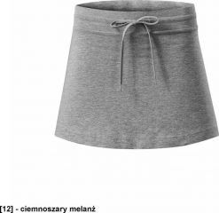 MALFINI Two in one 604 - ADLER - Spódnica damska, 200 g/m2 - ciemnoszary melanż XL. Szare spódnice damskie MALFINI, m, bez wzorów, sportowe, sportowe. Za 48.06 zł.