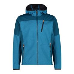 Bluza z kapturem CMP. Niebieskie bluzy sportowe męskie CMP, bez wzorów, z kapturem, trekkingowe. W wyprzedaży za 318.95 zł.