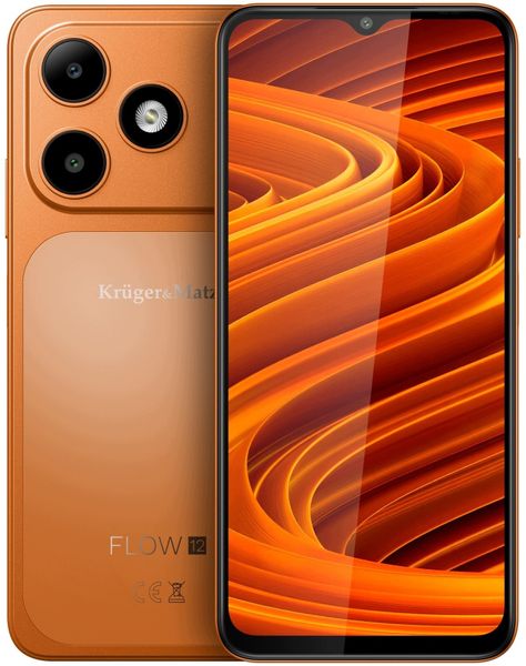 Smartfon Kruger&Matz FLOW 12 orange (KM05007-OR). Pomarańczowe smartfony Kruger&Matz. Za 379.00 zł.