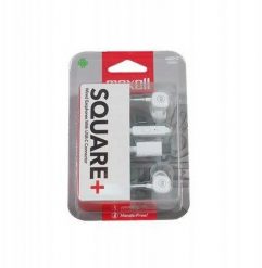 MAXELL USB-C EARPHONES SQUARE+ WHITE 348567. Białe słuchawki douszne Maxell. Za 51.32 zł.