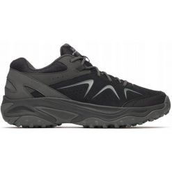 Buty hikingowe dla mężczyzn Merrell Yokota 3. Czarne buty zimowe męskie Merrell, bez wzorów, bez obcasa, bez zapięcia. Za 359.99 zł.