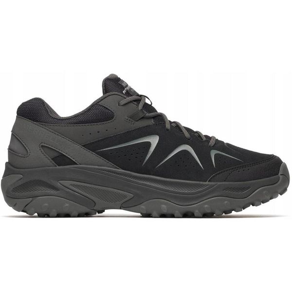 Buty hikingowe dla mężczyzn Merrell Yokota 3. Czarne buty zimowe męskie Merrell, bez wzorów, bez obcasa, bez zapięcia. Za 359.99 zł.