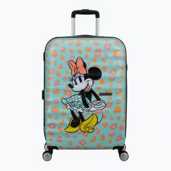 Walizka podróżna American Tourister Disney Wavebreaker. Niebieskie walizki damskie American Tourister, bez wzorów. Za 549.99 zł.