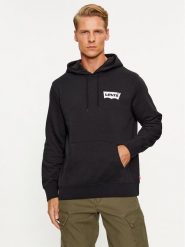 Levi's® Bluza Standard Graphic 38424-0080 Czarny Standard Fit. Czarne bluzy męskie l, bez wzorów, z bawełny, bez ramiączek, bez kaptura. W wyprzedaży za 239.99 zł.