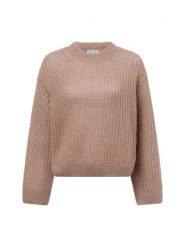 Marie Lund Sweter z dzianiny Kobiety Wełna brązowy, XL/XXL. Brązowe swetry nierozpinane damskie Marie Lund, xl, bez wzorów, z dzianiny, eleganckie, bez kołnierzyka, bez ramiączek. Za 299.95 zł.