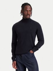 KARL LAGERFELD Golf 655058 564399 Granatowy Regular Fit. Niebieskie swetry męskie KARL LAGERFELD, m, bez wzorów, z wełny, bez kołnierzyka, bez ramiączek. Za 609.99 zł.
