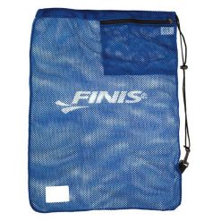 Worek plecak na trening Finis Mesh Gear Bag. Niebieskie plecaki męskie FINIS, bez wzorów, z meshu, sportowe. Za 78.95 zł.
