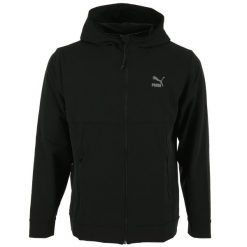 Bluza męska z kapturem Puma CLSX+ FZ. Czarne bluzy męskie Puma, m, bez wzorów, sportowe, bez ramiączek, z kapturem. W wyprzedaży za 149.00 zł.