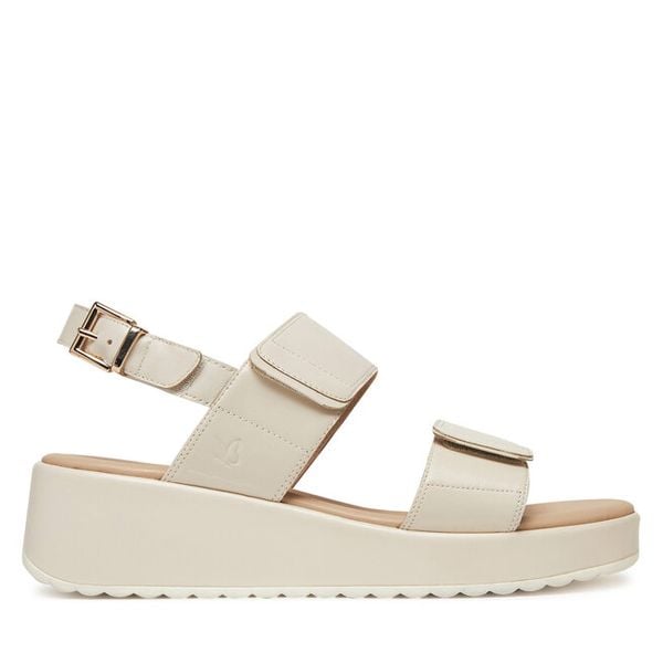 Sandały Caprice. Brązowe sandały damskie Caprice, bez wzorów, bez obcasa, na koturnie, bez zapięcia. Za 339.99 zł.