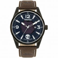 Zegarek Męski Timberland TBL.16004JYU-03. Czarne zegarki męskie Timberland, bez wzorów, z materiału, ze stali. Za 553.85 zł.