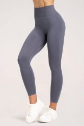 Legginsy fitness damskie Gym Glamour marble. Niebieskie legginsy damskie GYM GLAMOUR, bez wzorów, z materiału. Za 159.99 zł.