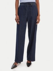 Marella Jeansy Fingere 2615181091 Granatowy Wide Leg. Niebieskie jeansy damskie Marella, bez wzorów, z bawełny. Za 479.99 zł.