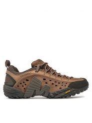 Merrell Trekkingi Intercept J73705 Brązowy. Brązowe trekkingi męskie Merrell, z materiału, bez zapięcia. Za 469.99 zł.