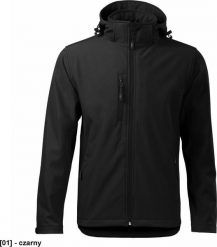 MALFINI Performance 522 - ADLER - Softshell kurtka męska, 300 g/m, 6% elastan, 94% poliester, - czarny - rozmiar 3XL. Czarne kurtki męskie MALFINI, m, bez wzorów, z elastanu, bez kaptura. Za 231.07 zł.