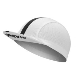 Czapka rowerowa wentylowana lekka oddychająca - biało-czarna. Czarne czapki damskie DAREVIE, na lato, bez wzorów, z materiału, sportowe. Za 84.99 zł.