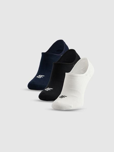 4F Skarpetki stopki (3-pack) męskie - multikolor 43-46. Skarpety męskie 4F, bez wzorów, z bawełny. Za 49.99 zł.