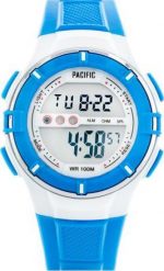 Zegarek Pacific Zegarek PACIFIC sportowy LCD 205-L niebieski. Niebieskie zegarki sportowe Pacific, bez wzorów. Za 99.00 zł.