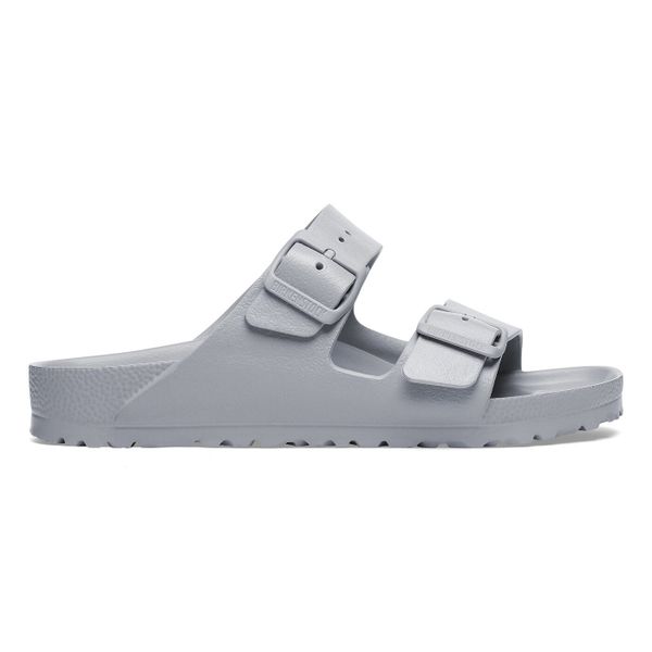 Birkenstock Arizona Essentials EVA Stone Coin Klapki damskie. Szare klapki damskie Birkenstock, bez wzorów, bez obcasa, bez zapięcia. Za 179.99 zł.