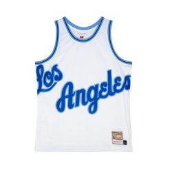 Koszulka Los Angeles Lakers Blown Out Fashion. Białe bluzki damskie Mitchell & Ness, bez wzorów, sportowe, bez kołnierzyka, bez ramiączek. Za 357.50 zł.