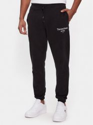 Tommy Jeans Spodnie dresowe Entry DM0DM18935 Czarny Slim Fit. Czarne spodnie sportowe męskie Tommy Jeans, l, bez wzorów, z bawełny. Za 189.99 zł.
