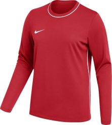 Koszulka damska Nike Dri-Fit Park 26 Crew Top czerwona HM7167 657 XS. Czerwone bluzki damskie Nike, xs, bez wzorów, bez kołnierzyka, bez ramiączek. Za 117.71 zł.